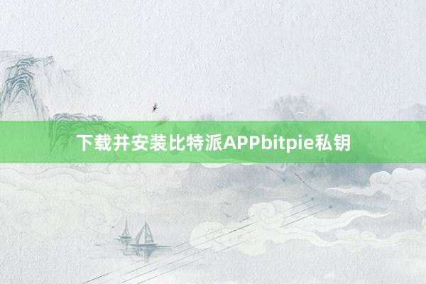 下载并安装比特派APPbitpie私钥