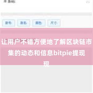 让用户不错方便地了解区块链市集的动态和信息bitpie提现