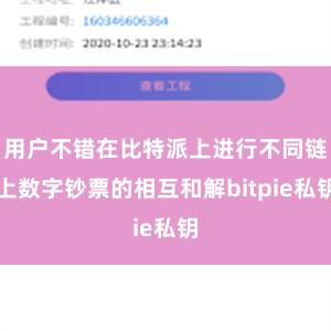 用户不错在比特派上进行不同链上数字钞票的相互和解bitpie私钥